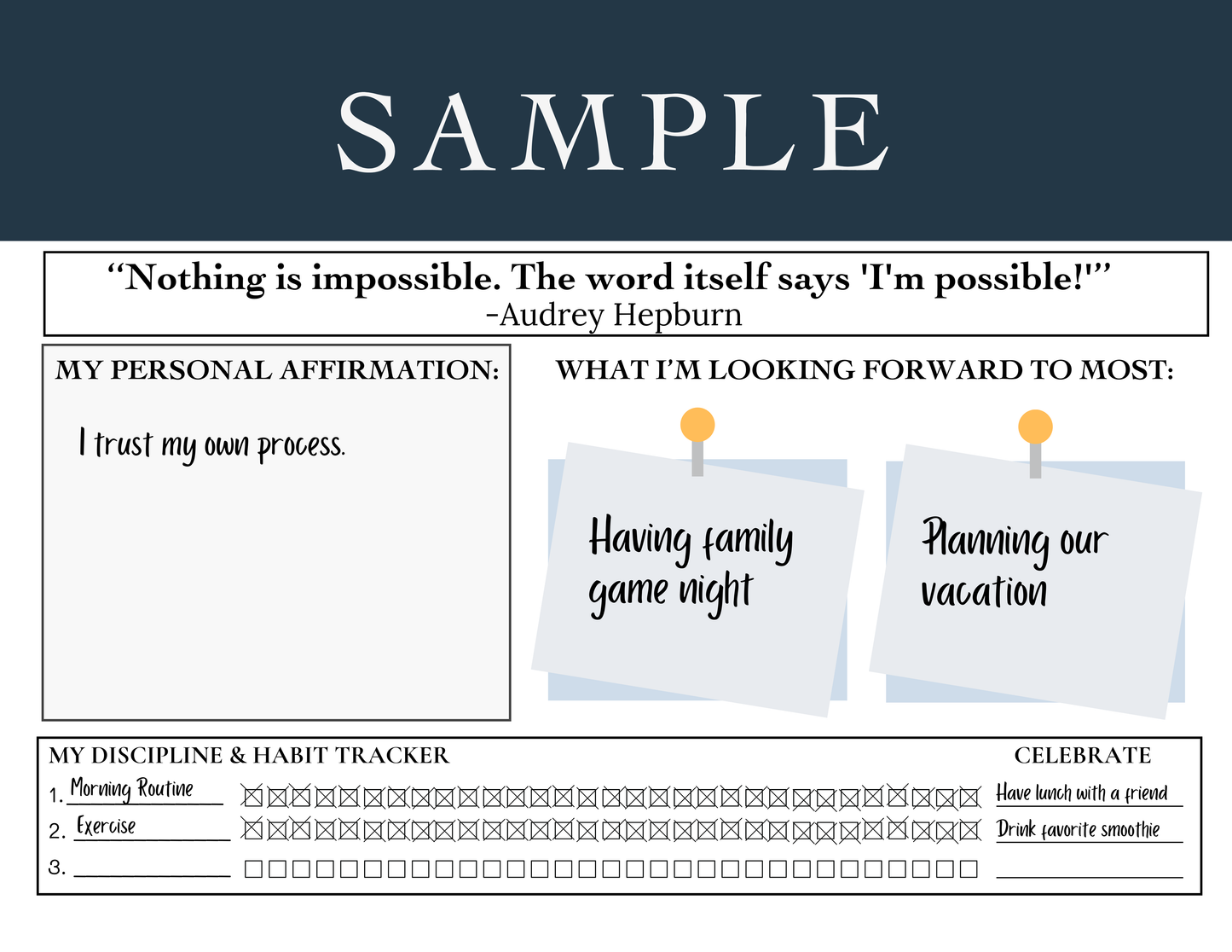 Daily Affirmation Calendar for Adults – 2026